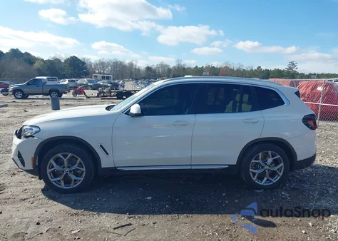2022 BMW X3 Sdrive30I z USA, uszkodzony, nr VIN 5UX43DP02N9M96572